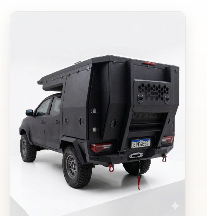 Toyota Hilux 3.0 com camper pronta, preparada para viagens longas e expedições autônomas