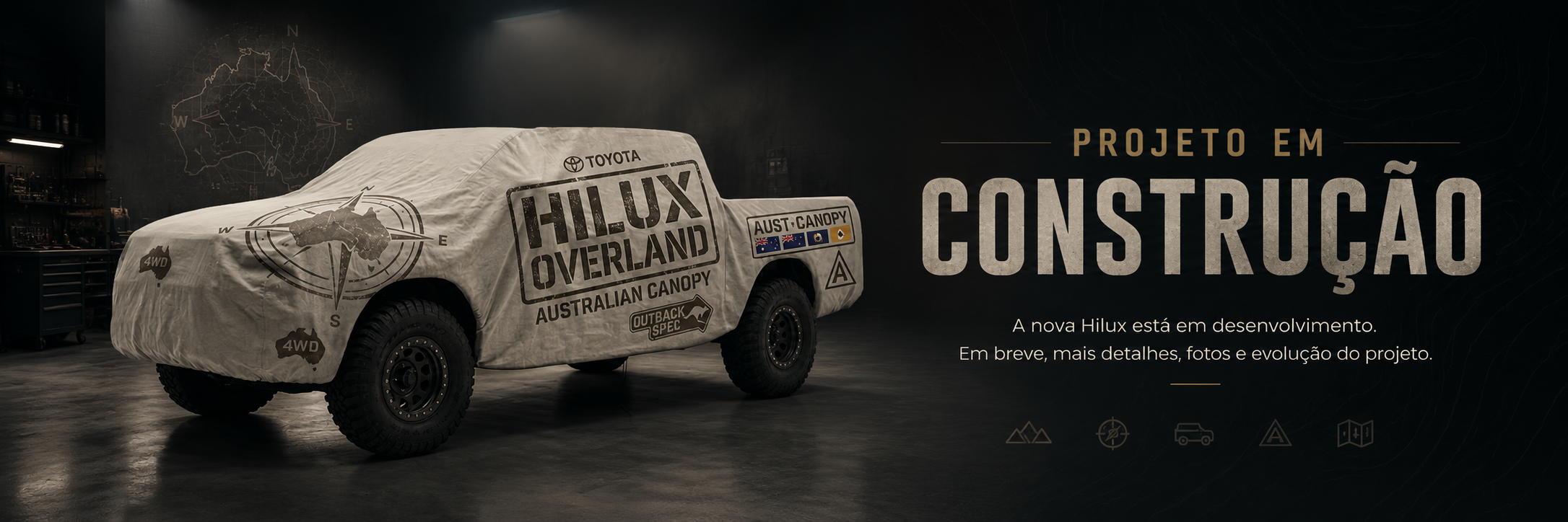 Toyota Hilux 2010 em conceito traybed para expedições longas